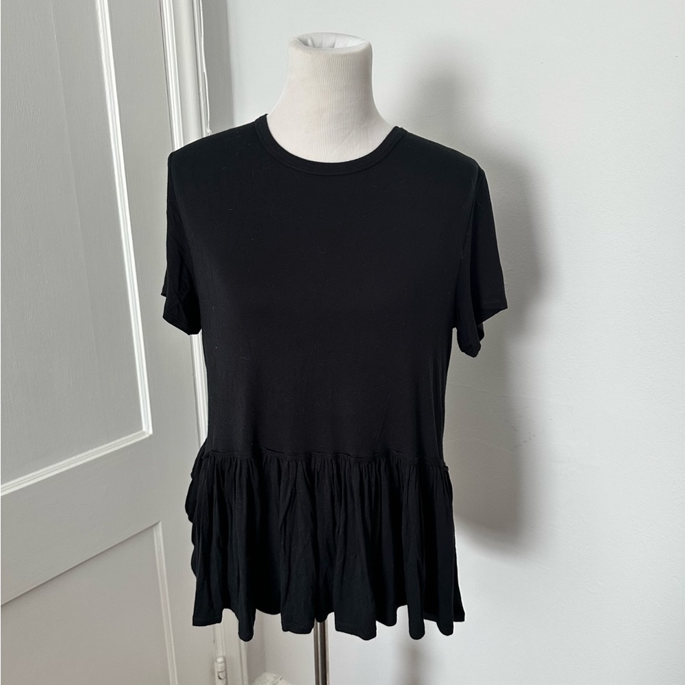 Mud Pie Peplum Women's M Skirt - Black
